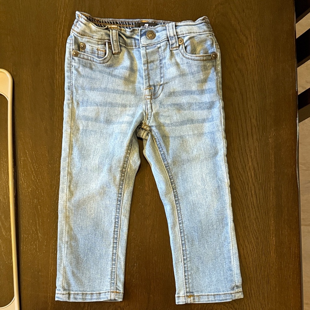 7 For All Mankind Light Wash Kids Jeans